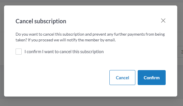 Cancelling a Subscription Direct Debit Membership – LTA / Clubspark