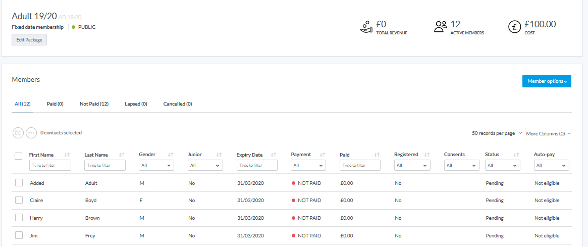 Membership Renewal Process For Fixed Date Packages – ClubSpark