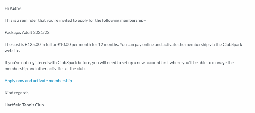How to manually add your club membership (if you have already paid